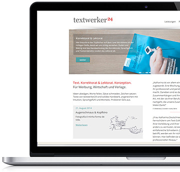Internetauftritt (responsiv) und Fotografie | Textwerker24 – Text. Korrektorat & Lektorat. Konzeption, Erlangen