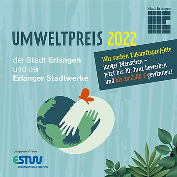 Corporate Design: Logo, Faltblatt & Plakat | Umweltpreis, Stadt Erlangen