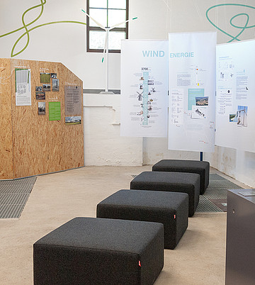 Ausstellungsdesign: Designkonzept, Layouts, Illustrationen, Infografiken – Ausstellung Wasserkraftwerk Werker, Erlanger Stadtwerke